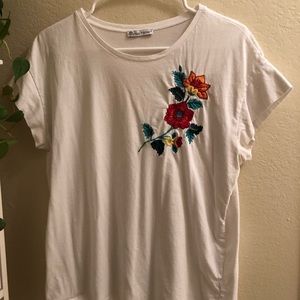 Zara Embroidered Tee